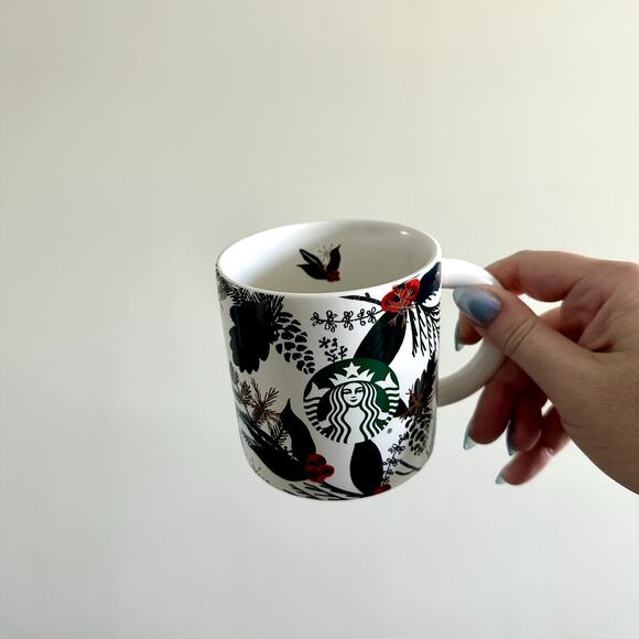 Starbucks Christmas Holly Pine Holiday Mug - Picture 3 of 5